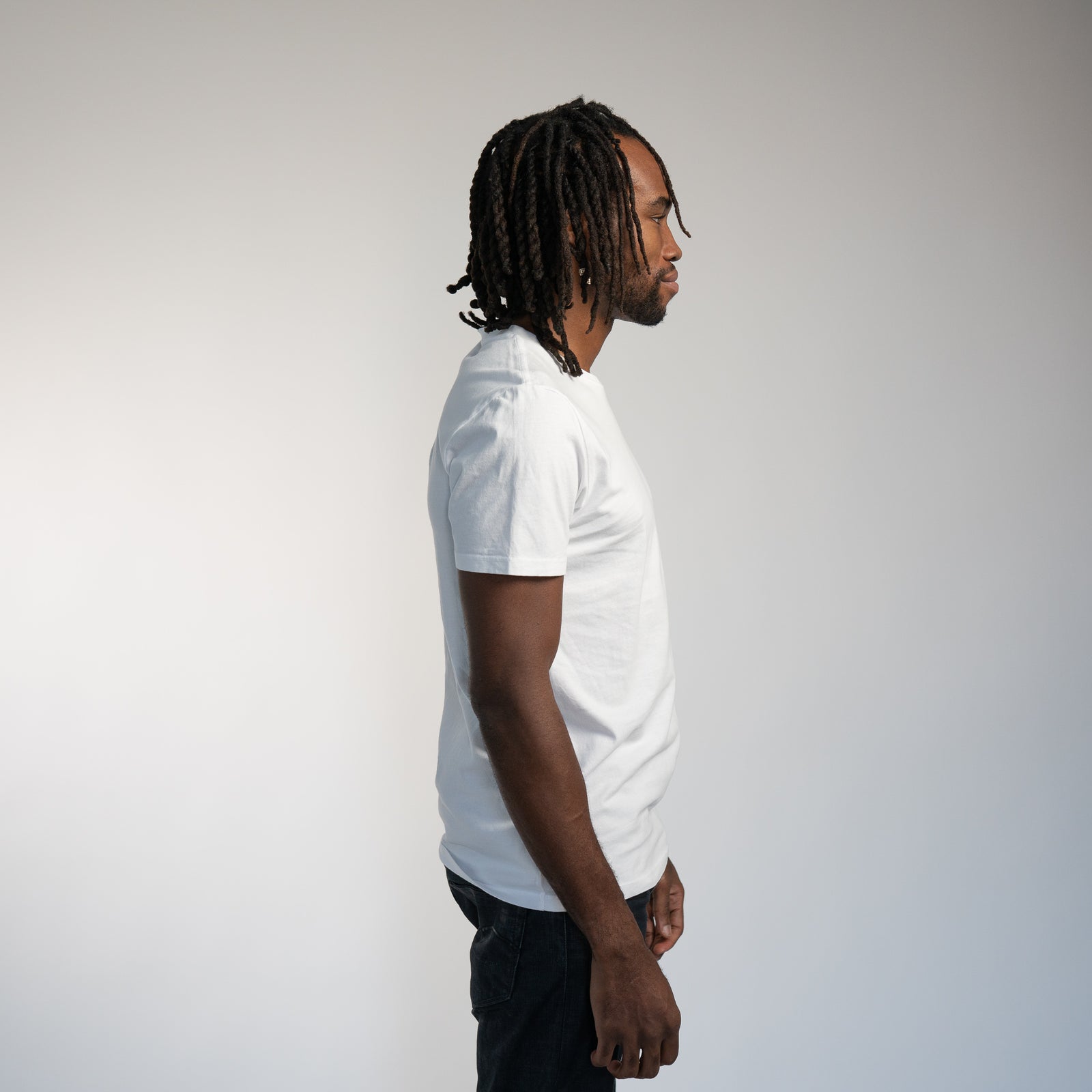 【SHALOM】24FW MOLA TEE WHITE Men's Combed Cotton Crew Neck Tee – MOLA